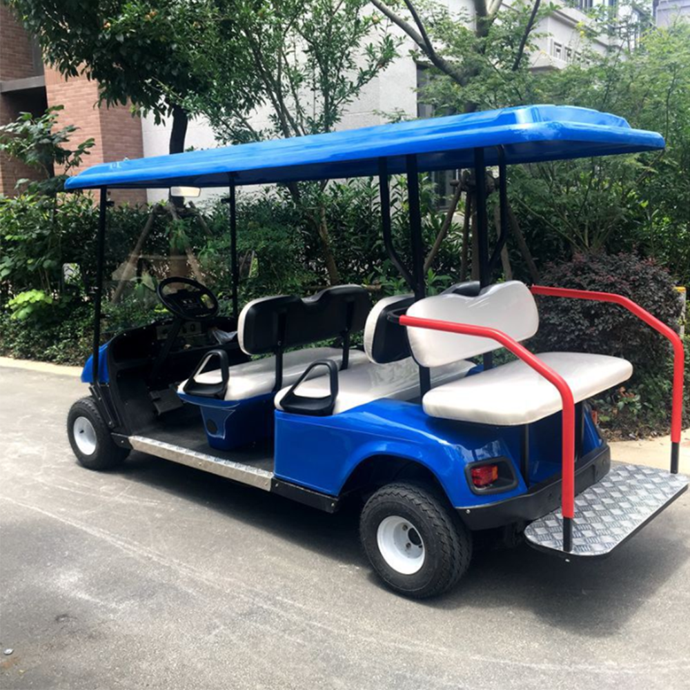 Cheap 6-seater scenic golf cart electric four wheeler mini scooter sightseeing car