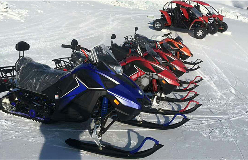 High Power snowmobile200CC Sleigh snowmobile Snow mobile adult snow vehicle snow bike ski scooter