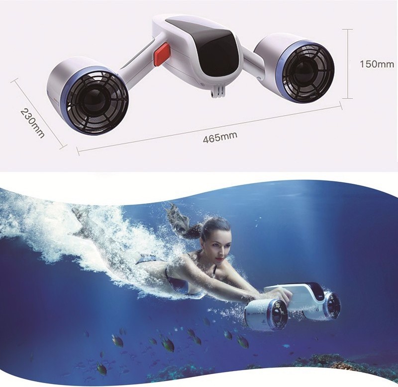 Electric Sea Scooter Water Sports equipment underwater scooter Dual Motor diving board for snorkel swimming pool