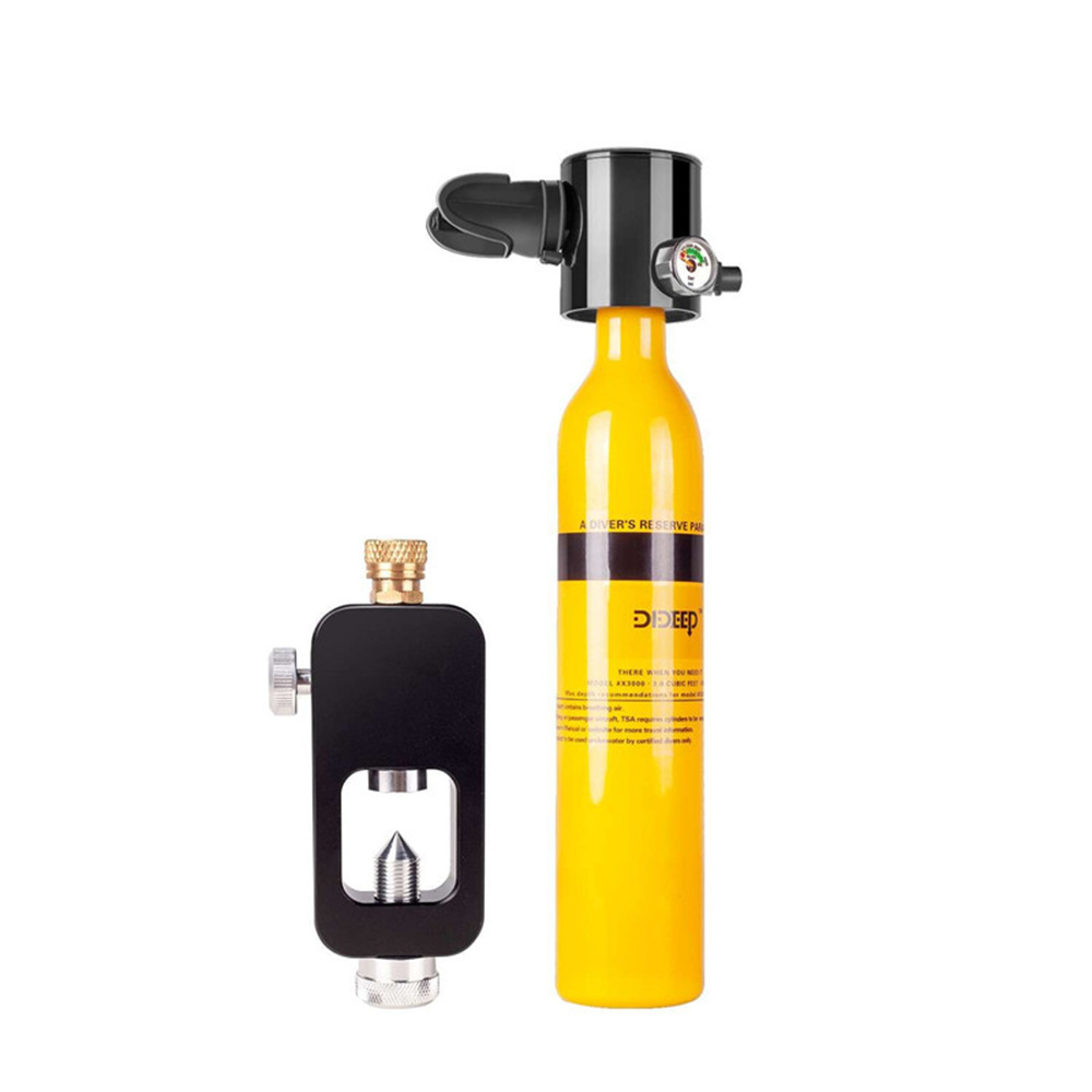 Scuba Diving Tank Cylinder Reinflatable Air bottle Oxygen tank 0.5L Oxygen Cylinder Portable Diving Tank Equipment