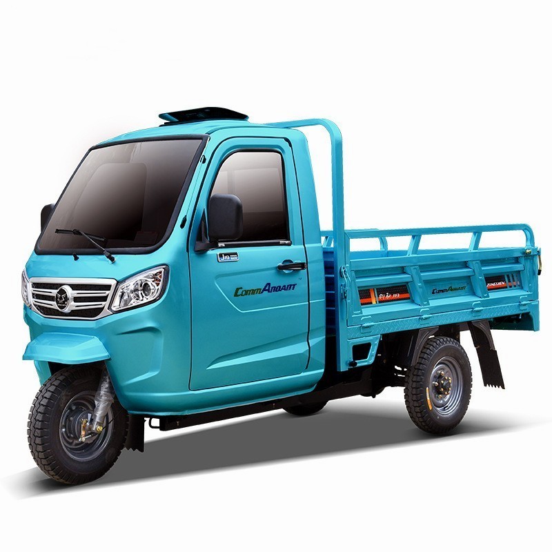 Engineering truck tractor household electric car tricycle fully enclosed tricycle Electric tricycle used by farmers