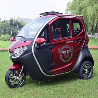 1500W adult 3-wheel 3-seat small/mini fully enclosed low-speed electric tricycle electric passenger scooter vehicle/car for sale