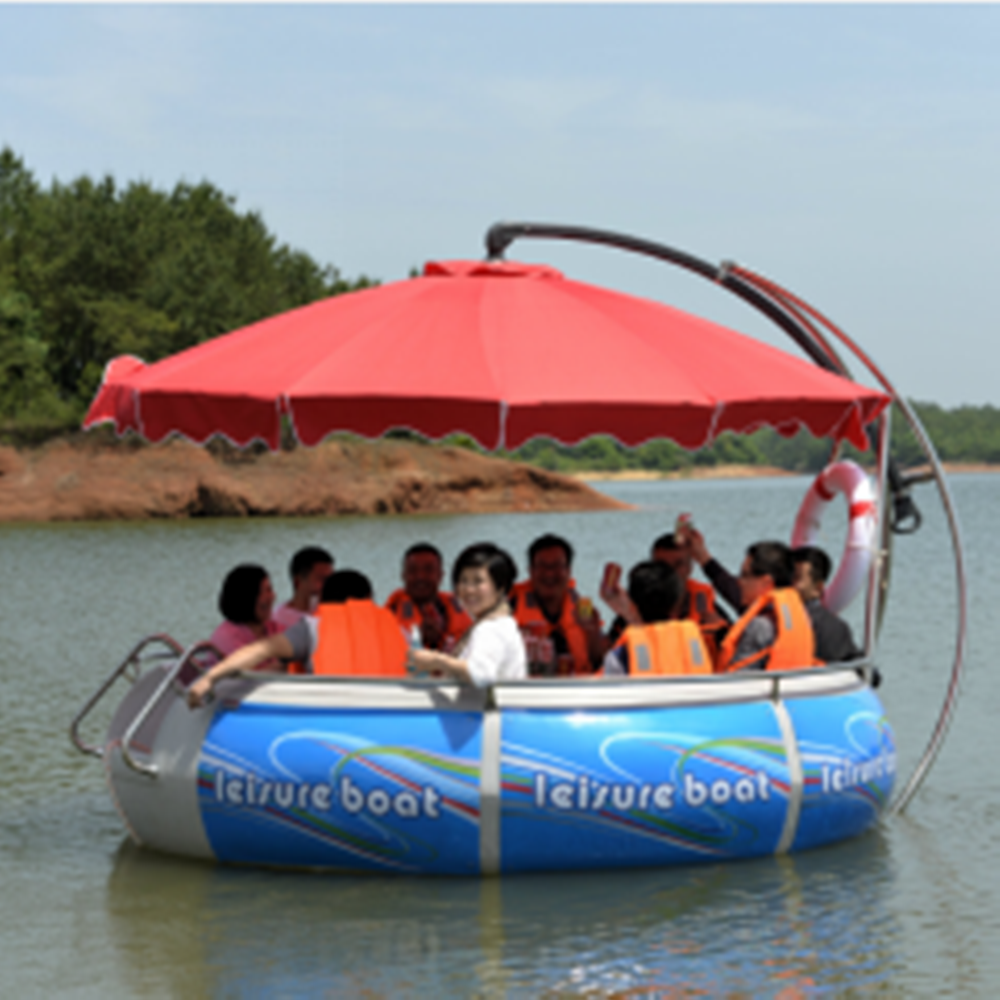 Electric pleasure boat BBQ BBQ boat 6 or 8 people round yacht factory direct sale sightseeing tour boat