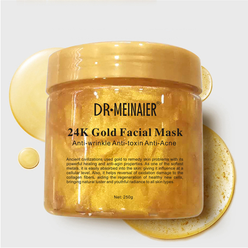 New Stock DR.MEINAIER 24K Gold Facial Mask Anti-wrinkle Anti-toxin Anti-acne 24K Gold Jelly Sleeping Mask