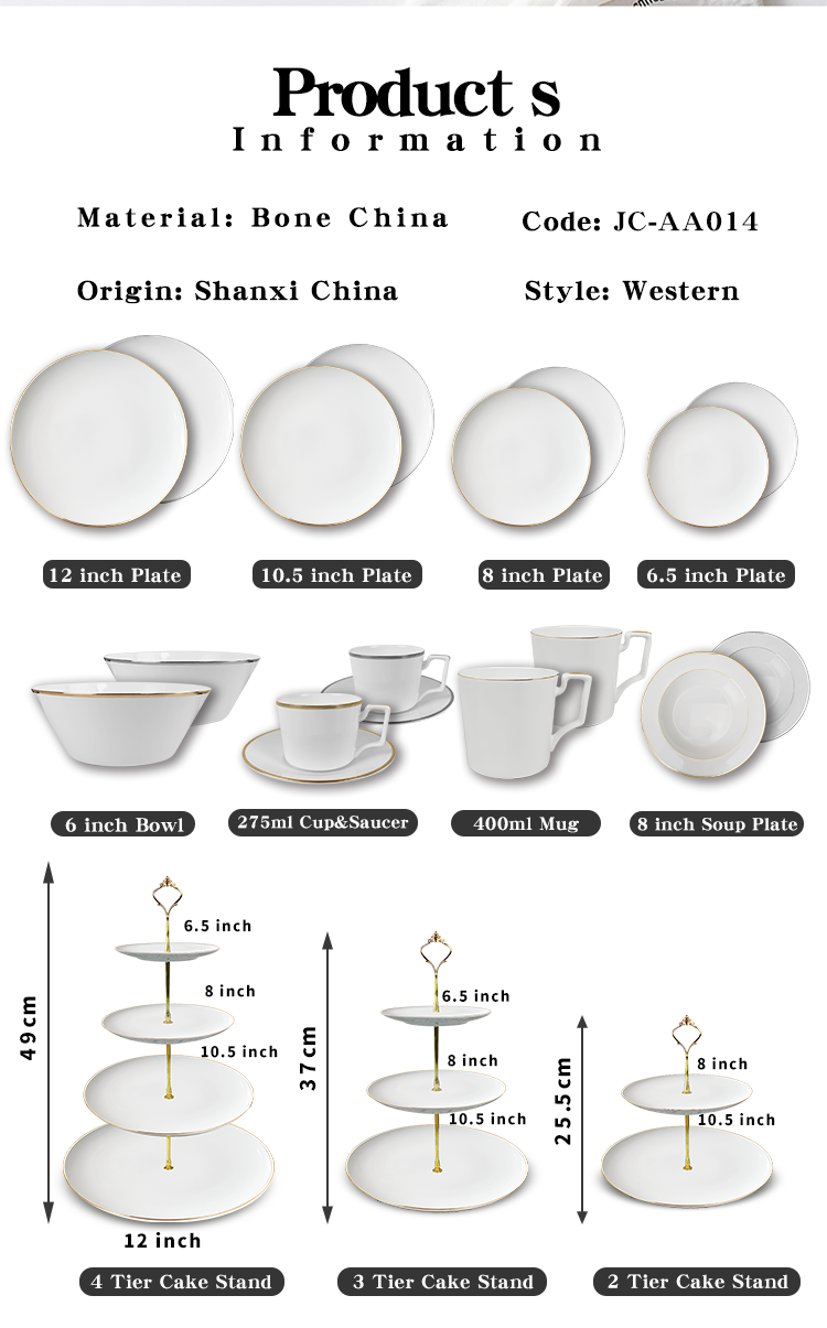 Wholesale Nordic Tableware Plates Sets Crockery Dinnerware Sets Porcelain Dinner Set