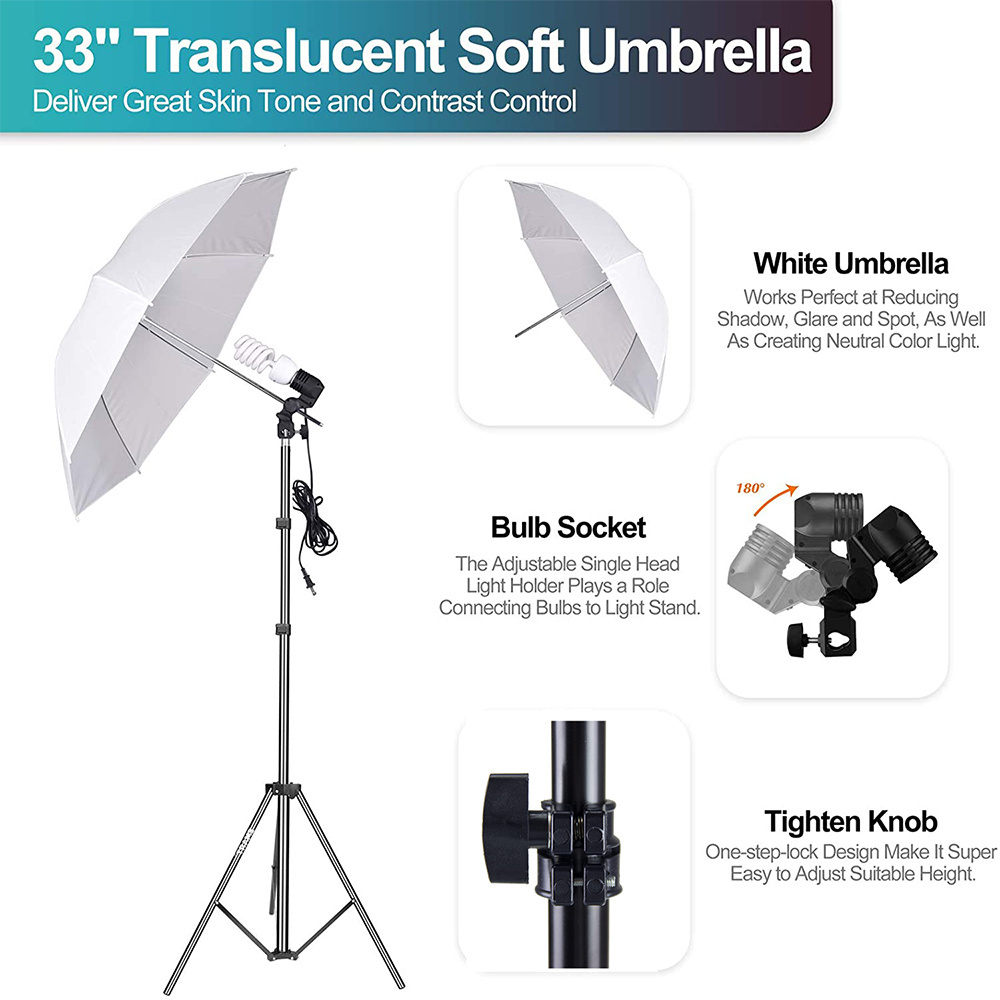 The big  photo studio equipment set include Backdrop stand,reflector,Photography  Lighting Kit Umbrella Soft box Set