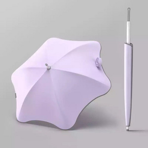 New innovation outdoor straight tips safe sun blunt umbrella with round corner tips