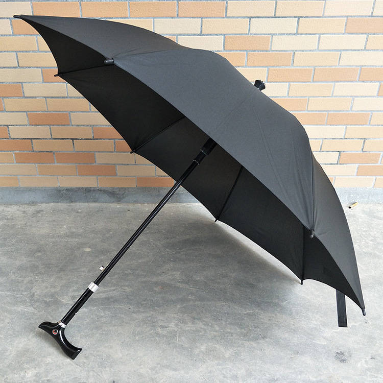 New design windproof strong for men walking golf stick crutch umbrella for  adults