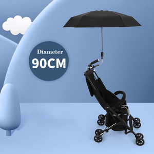 New custom design  adjustable straight kid's children umbrella  with Stroller Accessories Baby Shade Holder