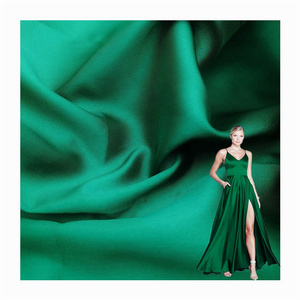 Jiede Factory High Quality 100% Polyester Luxury American Bridal Satin Fabric Twill Mikado Satin Fabric for Garment Dress