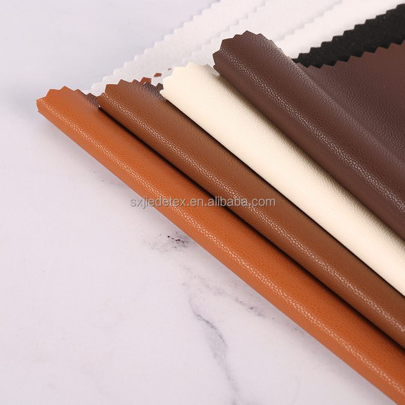 Wholesale PU 4 Way Stretch Polyester Soft Leather Cloth Faux Fabric Wool Faux Leather Designer Fabric