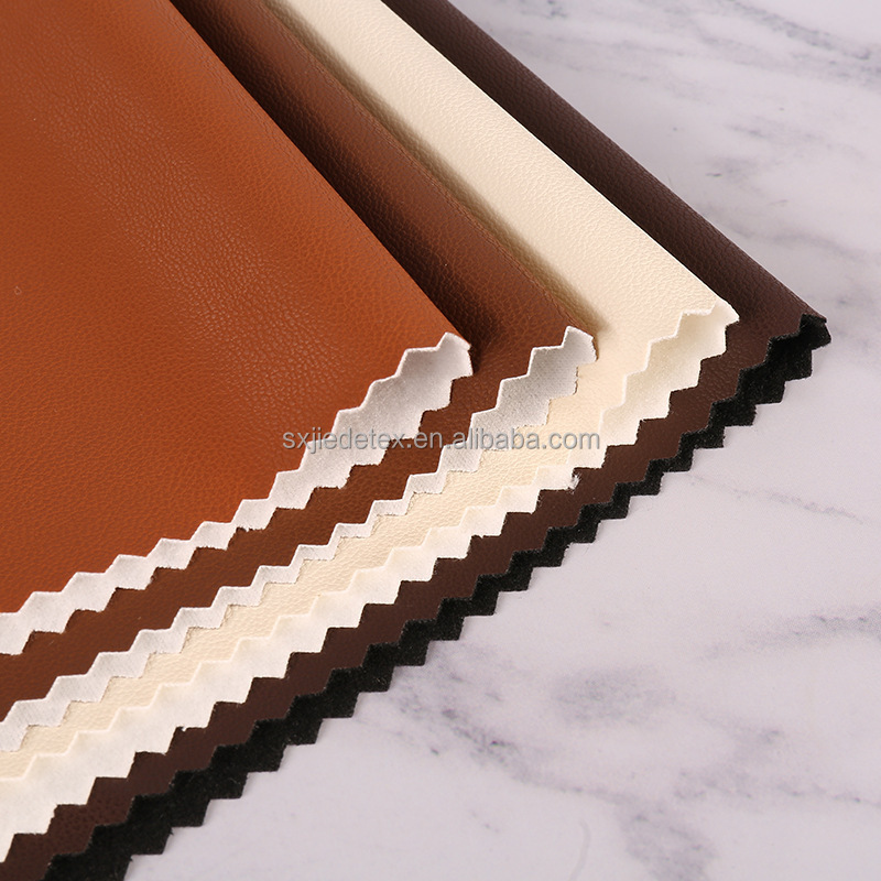 Wholesale PU 4 Way Stretch Polyester Soft Leather Cloth Faux Fabric Wool Faux Leather Designer Fabric