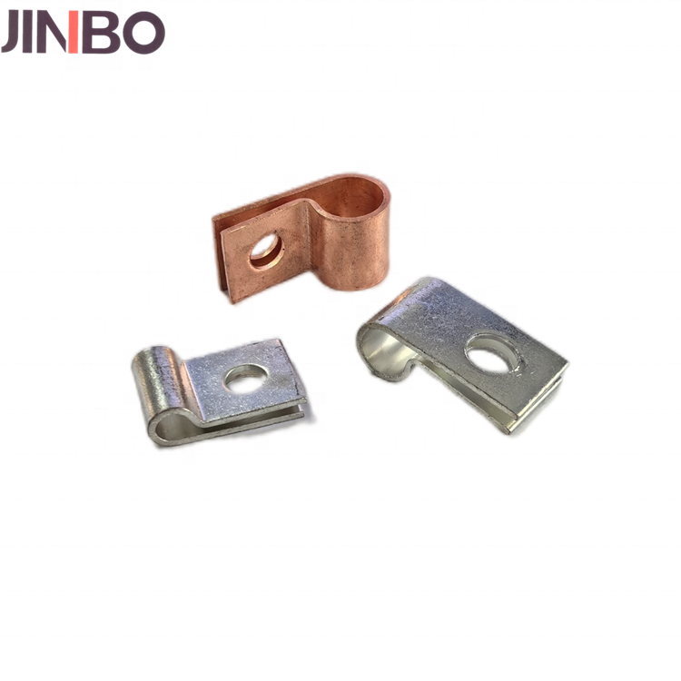 Heavy Duty Wiring Accessories Copper Cable Clip R Shape Wire Connection Clamps