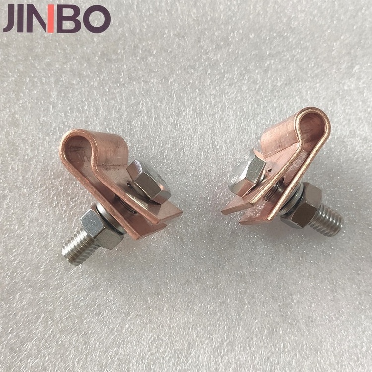 Heavy Duty Wiring Accessories Copper Cable Clip R Shape Wire Connection Clamps