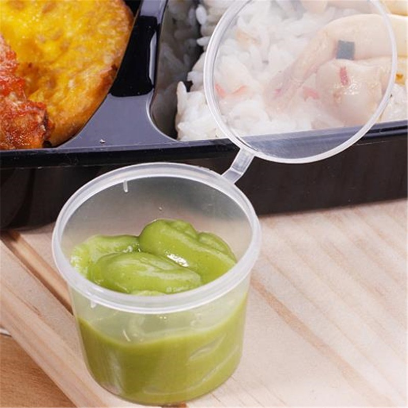 1000pcs Count 1.5oz Takeaway Leakproof Small Disposable Plastic Sauce Container