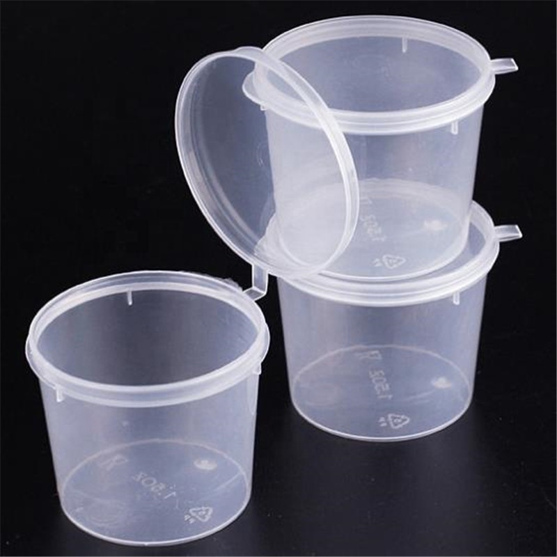 1000pcs Count 1.5oz Takeaway Leakproof Small Disposable Plastic Sauce Container