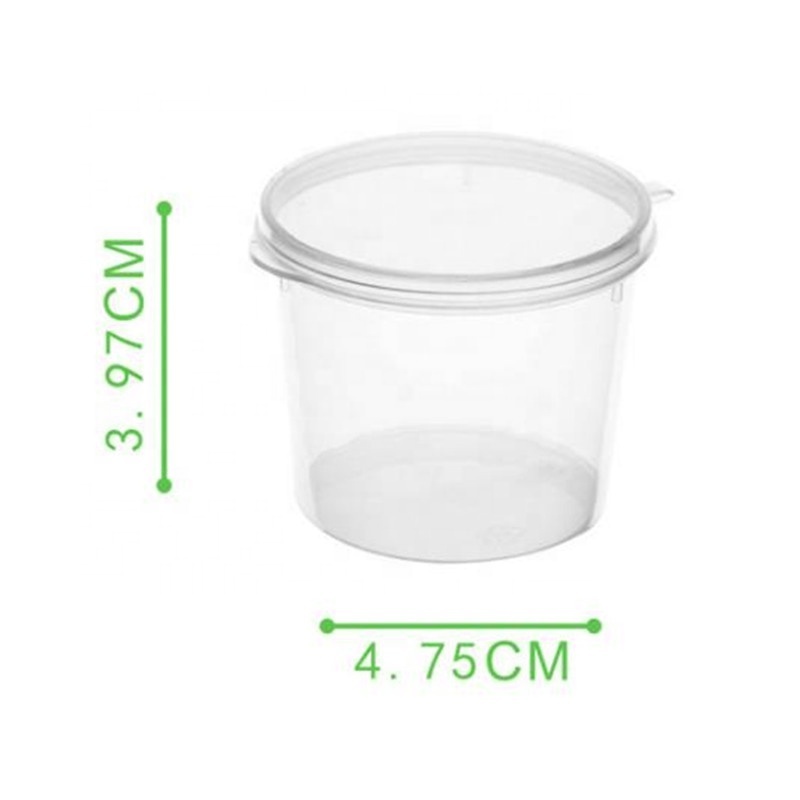 1000pcs Count 1.5oz Takeaway Leakproof Small Disposable Plastic Sauce Container