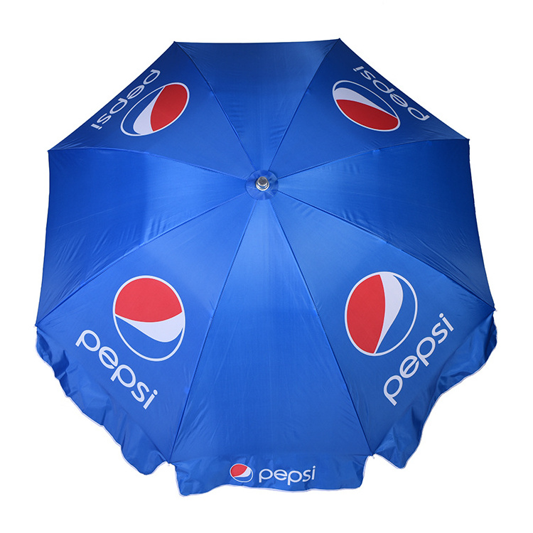 customized  logo printed beach parasol umbrella  big size outdoor promotional garden umbrella with logo