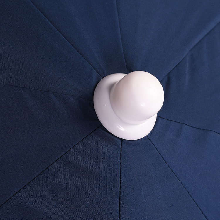 custom polyester fabric solid color umbrella with tilt