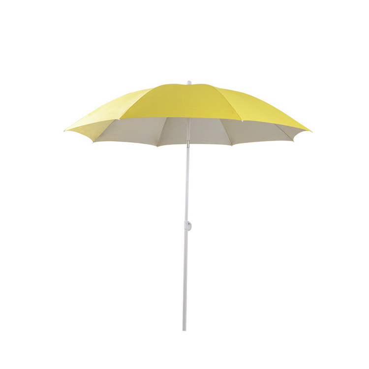 Parasol Outdoor High Quality silver coating customized beach umbrella