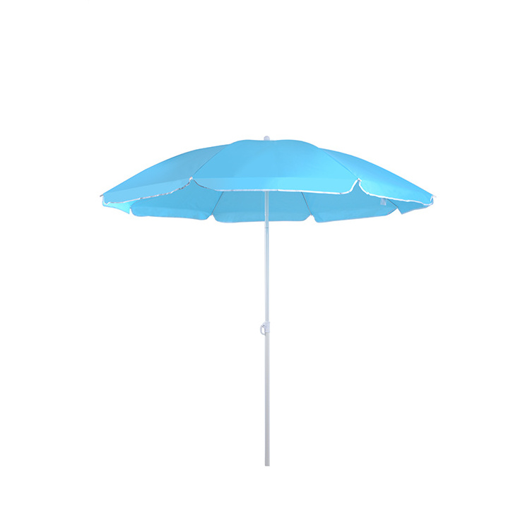 OEM Custom Logo promotion Beach Umbrellas Sun Shade Windproof Beach Umbrella