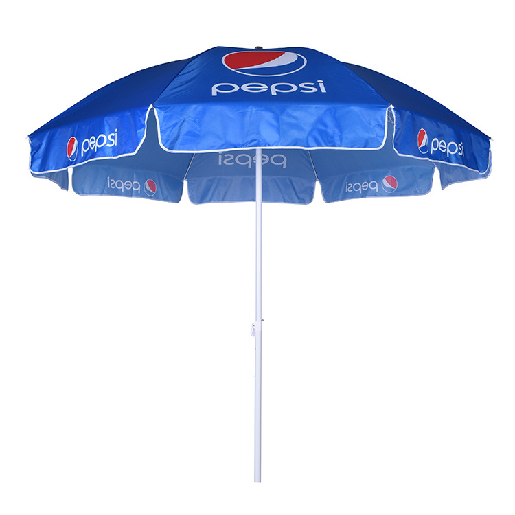 customized  logo printed beach parasol umbrella  big size outdoor promotional garden umbrella with logo