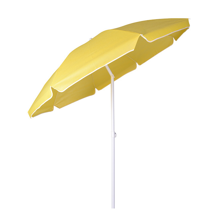 hot sale yellow summer sunshade beach umbrella