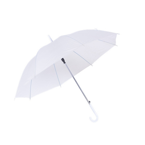 Hot Sale PVC Clear Custom Umbrella Promotional Transparent Umbrellas For Wedding J Handle Automatic Open