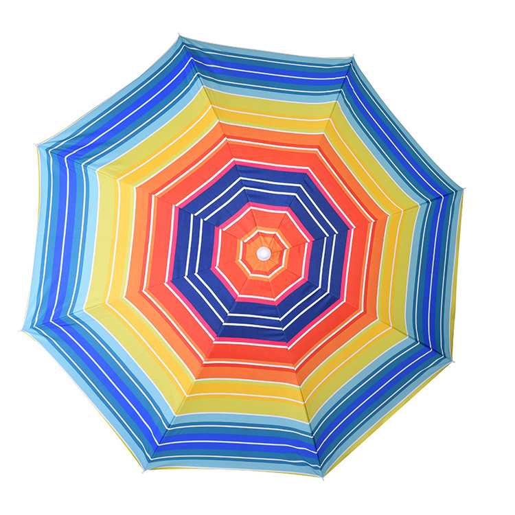 custom color and size rainbow beauti beach umbrella