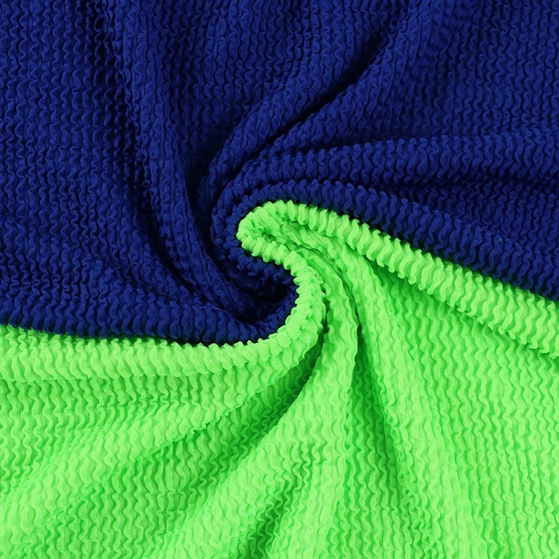 Hot sales Polyester Jersey Elastane Seersucker Spandex Jacquard Crinkle Fabric For Swimwear