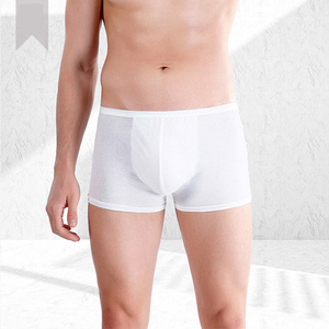 disposable underpants low waist  briefs cotton crotch breathable boxer briefs soft men's underwear