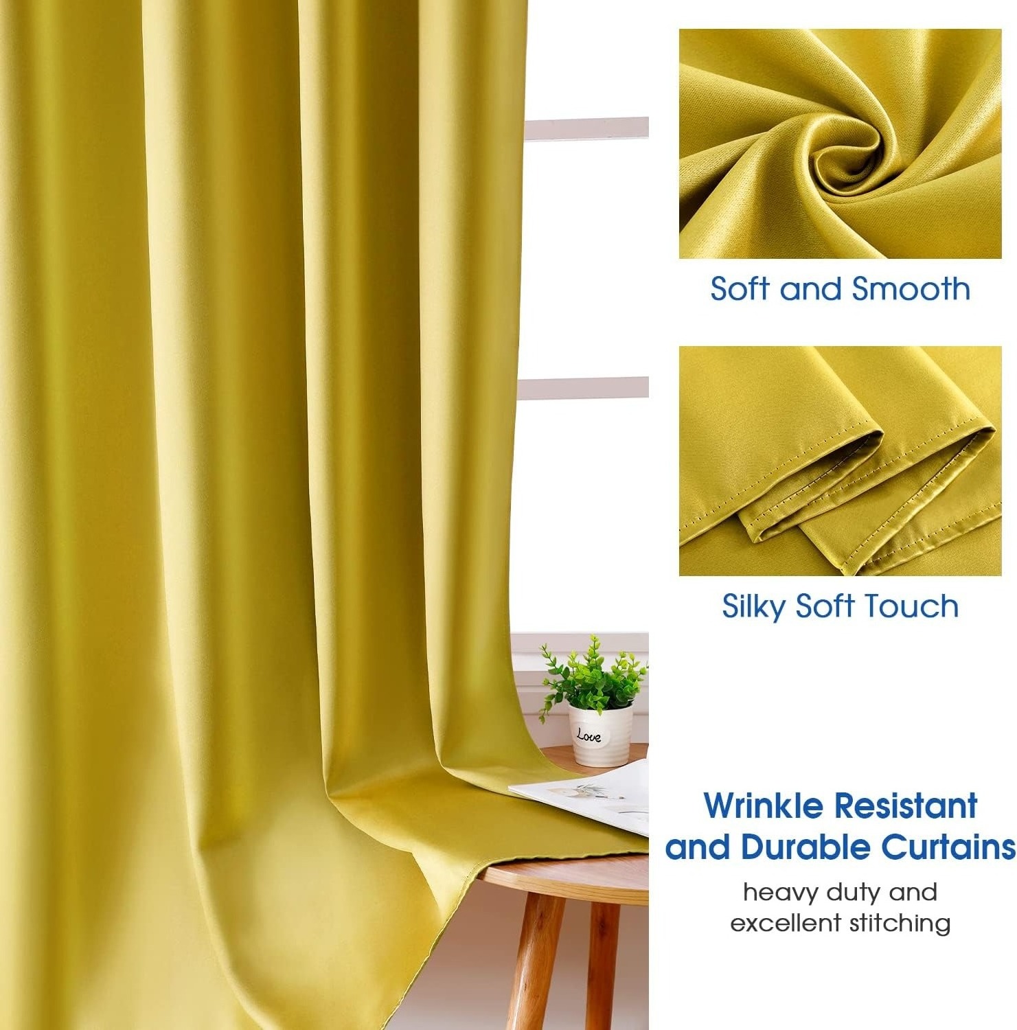 JA Wholesale High Shading arab Blackout Curtain in stock Solid Polyester Window Curtain design for living room for bedroom