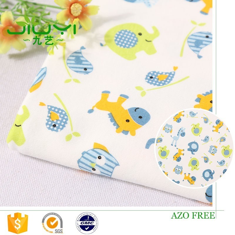 New design pattern custom cartoon print 100% cotton printed muslin fabric