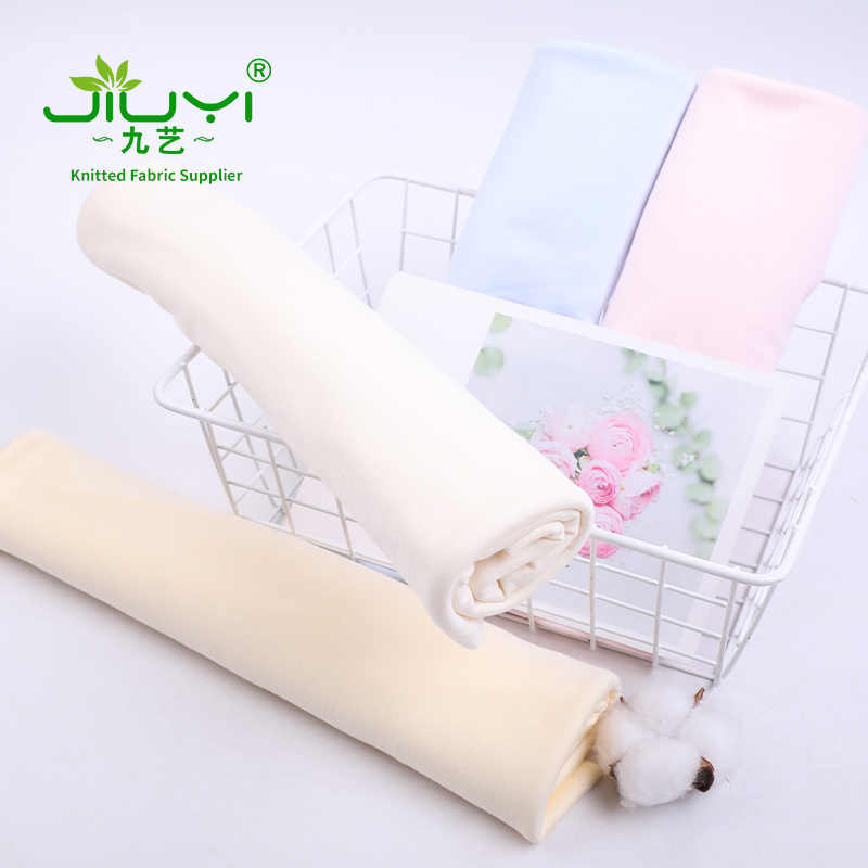 China 70% Bamboo 30% Cotton Knitted Interlock Fabric Roll Bedding  High Quality Bamboo Fibre Fabric Clothing