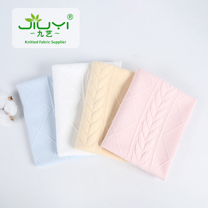 various types mattress polyest scuba fabric wholesale knit 95% polyester 5% spandex jacquard scuba fabric for clothes