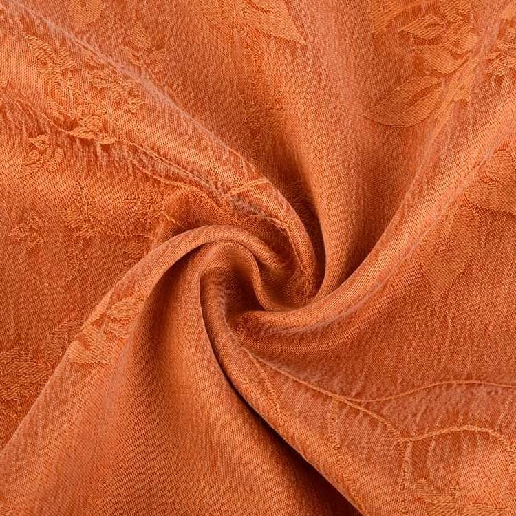 High Quality cupro viscose rayon crinkle clothing fabric jacquard woven fabric for dress