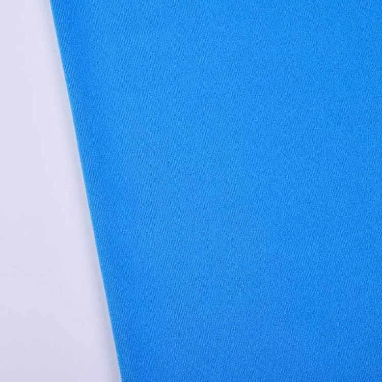 95 polyester 5 spandex fabric solid jersey knitted stretch fabric for dress clothing fabric