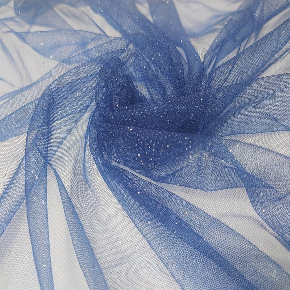 Glitter mesh fabric for wedding dress silver spray powder glitter mesh tulle fabric for dress white blue bridal glitter fabric