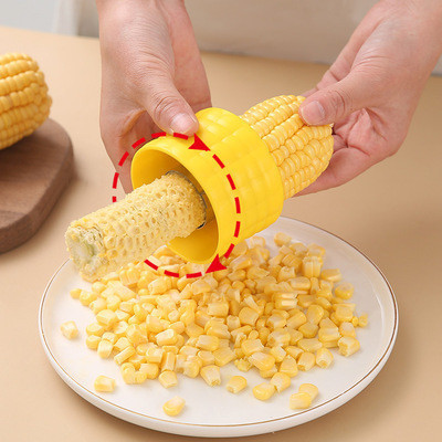 Stainless Steel Kitchen Gadgets  Strips Corn from Cobs  Fruit & Vegetable Cob Remover Cutter Shaver  Essential Cooking Tools