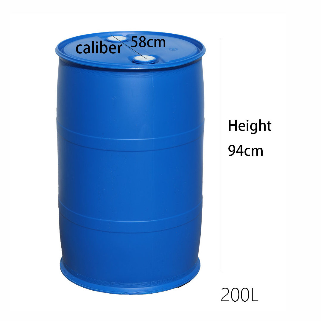 55 gallon plastic drum 200L Chemica/Water/Oil Container Storage Shipping Barrels  blue Closed Top Container