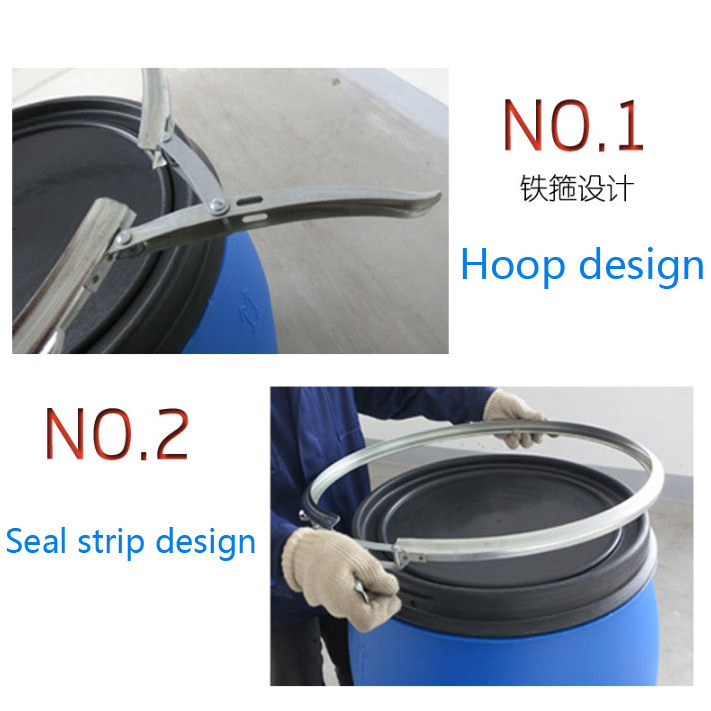 Plastic Drums 30 L 50L 60L 120L 160L 200L Open-top Blue Plastic Barrels Drum Plastic Container for Chemical/oil/water