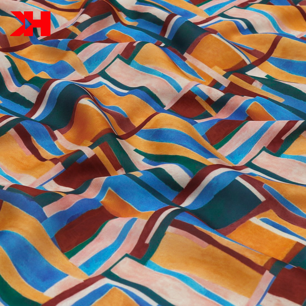 100% polyester fabric Charmeuse satin silk fabric silky smoothly digital printed textiles fabrics for satin dress