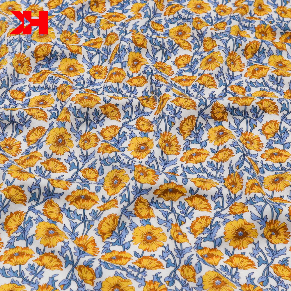 Textile Liberty london Customized Printed tana lawn 100% Cotton Fabric For Garments