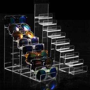 Acrylic Makeup Organizer Sunglasses Shelf Wallet Display stand phone cosmetics jewelry Rack 4/5Tiers purse Nail polish Holder