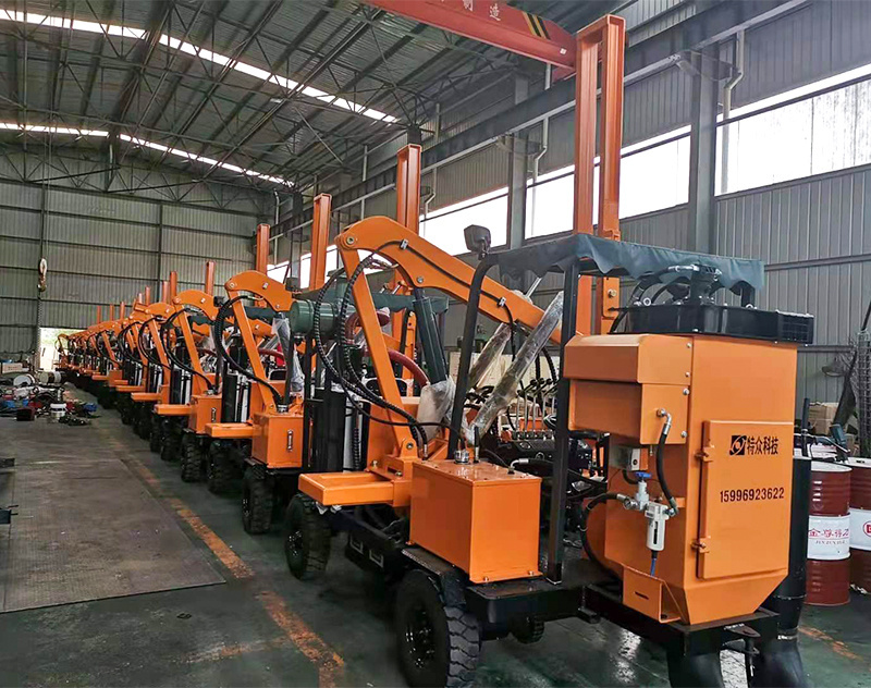 3meter length post 300mm diameter pile driving machine pile foundation construction hydraulic pile driver