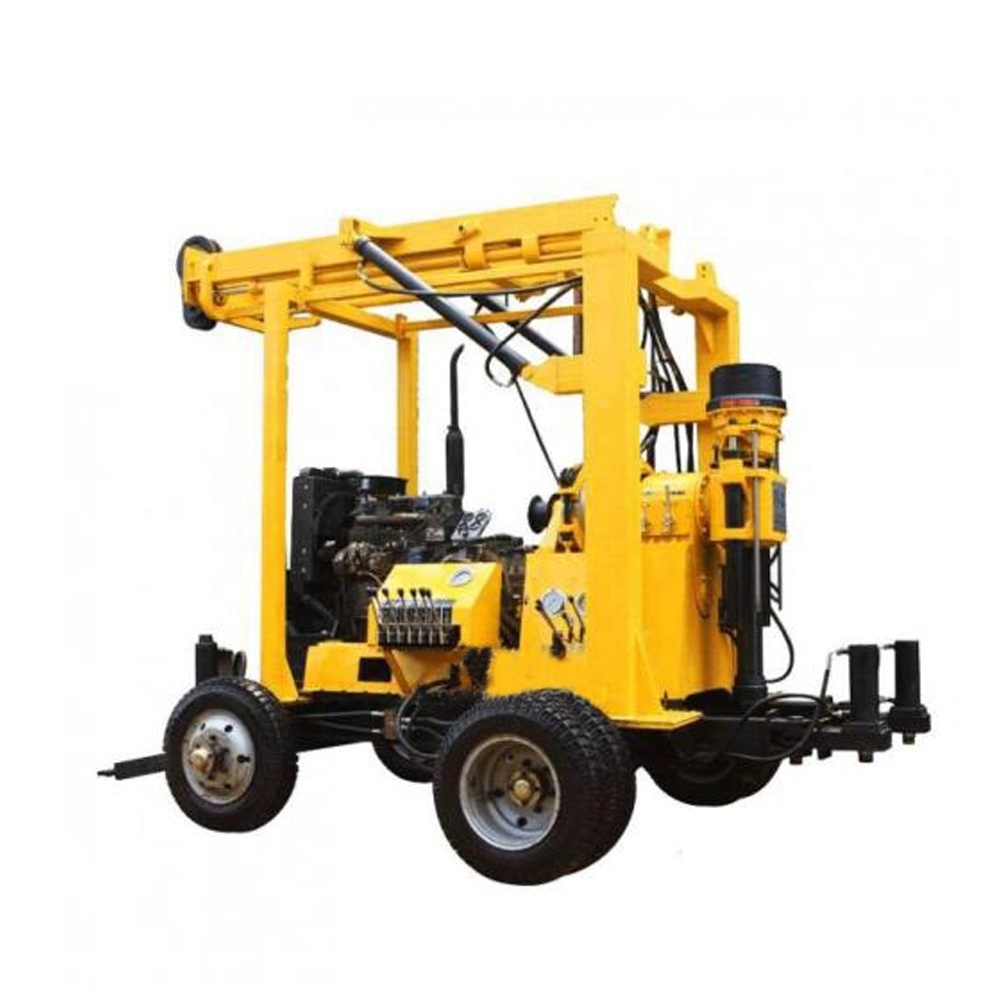 Diesel Engine Borehole Water Well Rig Machine Borehole Drilling Equipment Professional Borehole Water Well Driller Max.500m