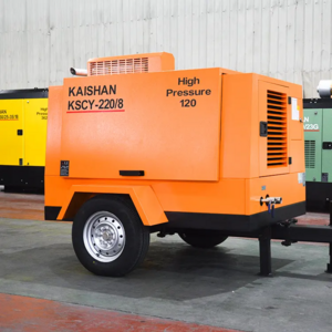 Wholesale Fuel saving Mobile portability mining mine screw air compressor for mine drilling rig