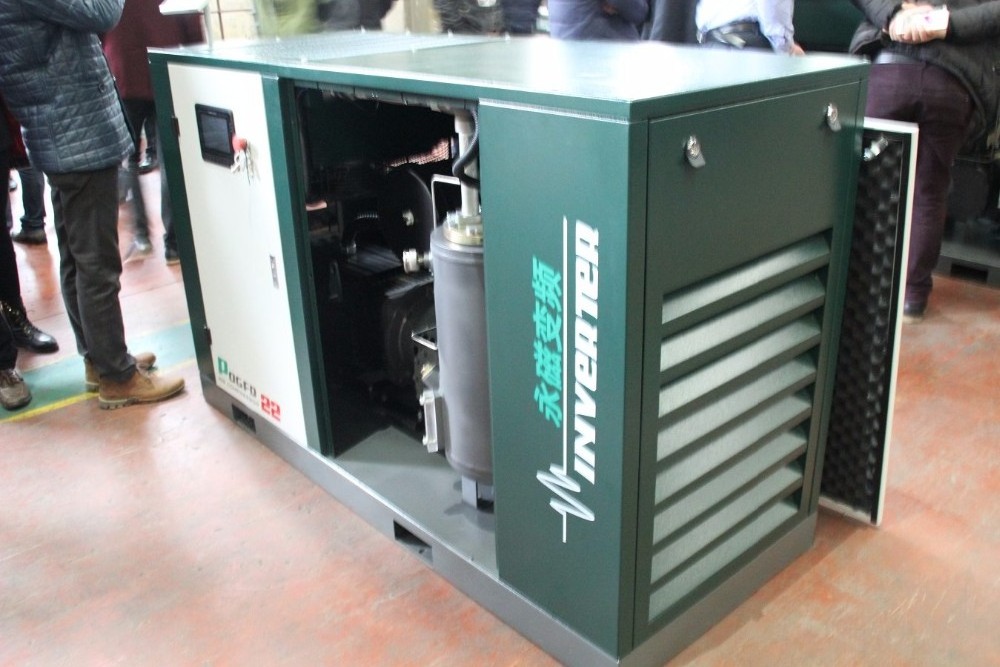 Kaishan PMVF75 two-stage high pressure multistage double air ends pm motor two stage screw air compressor