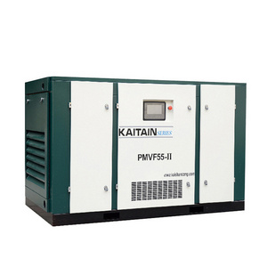 Kaishan PMVF75 two-stage high pressure multistage double air ends pm motor two stage screw air compressor