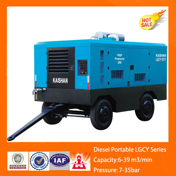 Diesel KAISHAN LGCY-23/18 Portable High Pressure Air Compressors for mining drilling rig